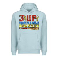 Blue Mist 3 up 3 down softball Premium Hoodie - texasbilliewilder