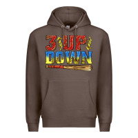 Coffee 3 up 3 down softball Premium Hoodie - texasbilliewilder