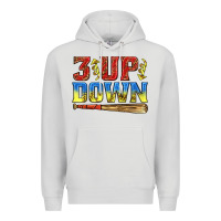 Dove Grey 3 up 3 down softball Premium Hoodie - texasbilliewilder