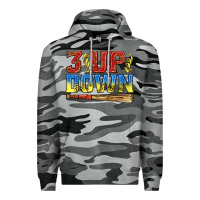 Slate Camo 3 up 3 down softball Premium Hoodie - texasbilliewilder