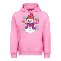 Fuchsia Pink bougie snowman Urban Hoodie - Zillion Design Studio