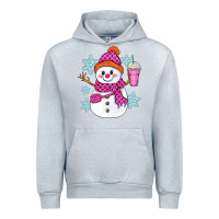 Heather Grey bougie snowman Urban Hoodie - Zillion Design Studio