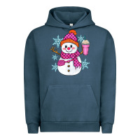 Pigment Midnight Navy bougie snowman Urban Hoodie - Zillion Design Studio