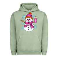 Pigment Oil Green bougie snowman Urban Hoodie - Zillion Design Studio