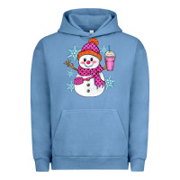 Pigment Pebble Blue bougie snowman Urban Hoodie - Zillion Design Studio