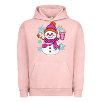 Pigment Salmon bougie snowman Urban Hoodie - Zillion Design Studio