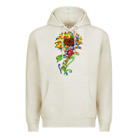 Oatmeal Heather be kind autism sunflower Premium Hoodie - Zillion Design Studio