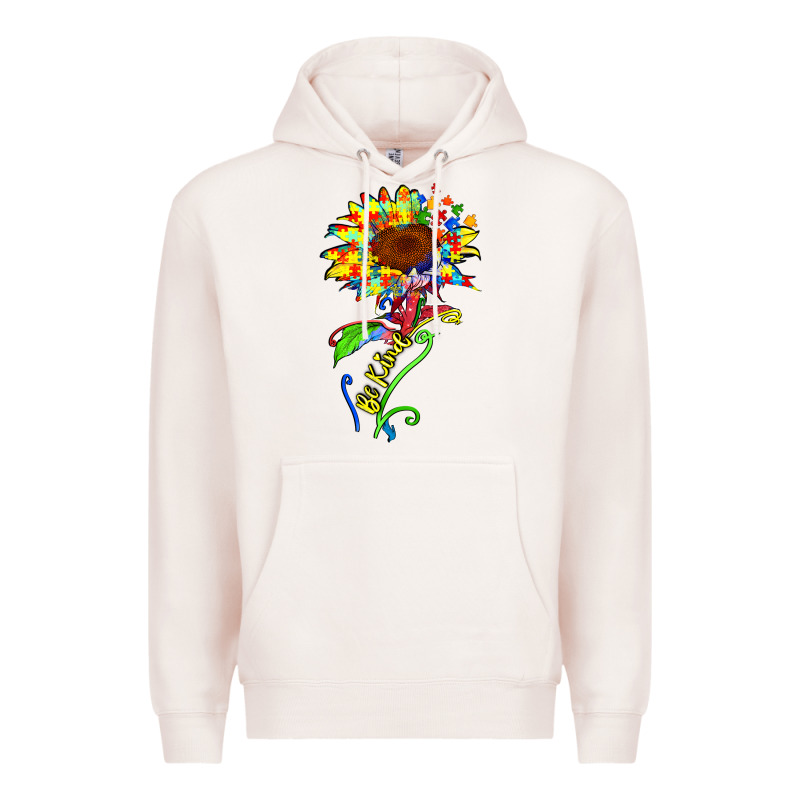 Be Kind Autism Sunflower Premium Hoodie by Zillion Design Studio | Teevron