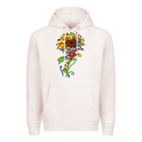 Pale Pink be kind autism sunflower Premium Hoodie - Zillion Design Studio