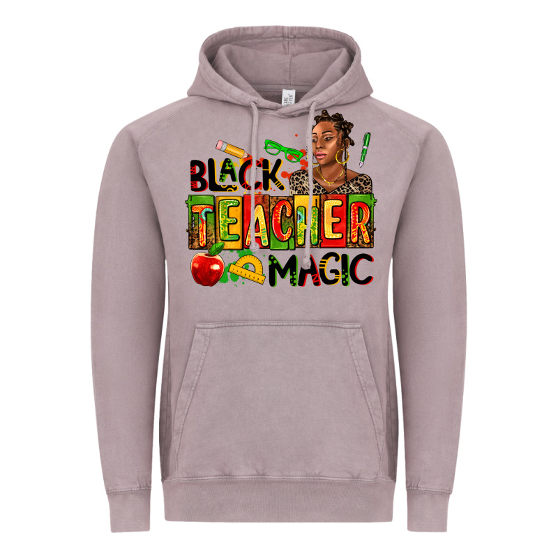 Black Teacher  Magic Vintage Hoodie by AdoDesignShop | Teevron