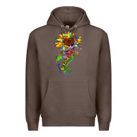 Coffee be kind autism sunflower Premium Hoodie - Zillion Design Studio