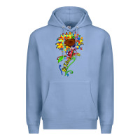 Colony Blue be kind autism sunflower Premium Hoodie - Zillion Design Studio