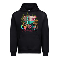Black camping is my happy place Urban Hoodie - RanaPortraitStore