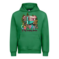 Emerald camping is my happy place Urban Hoodie - RanaPortraitStore