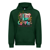 Forest Green camping is my happy place Urban Hoodie - RanaPortraitStore