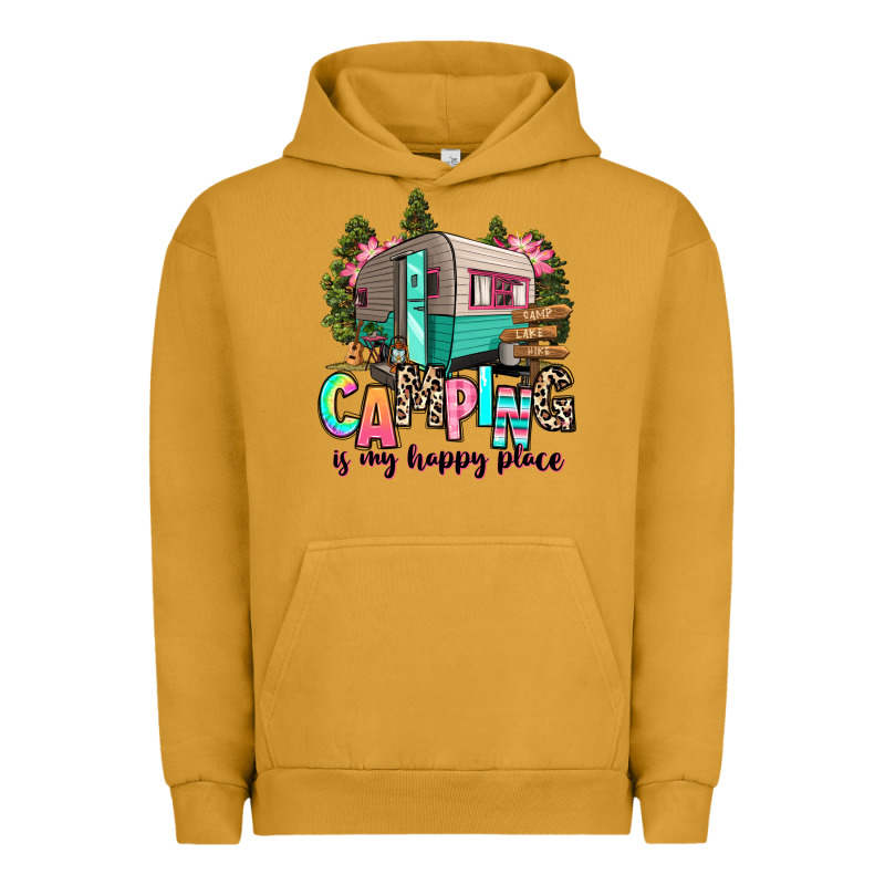 Camping Is My Happy Place Urban Hoodie by RanaPortraitStore | Teevron