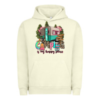 Pigment Pistachio camping is my happy place Urban Hoodie - RanaPortraitStore