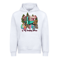 White camping is my happy place Urban Hoodie - RanaPortraitStore