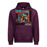 Mauve Wine western cowboy wild west Urban Hoodie - texasbilliewilder