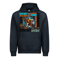 Navy western cowboy wild west Urban Hoodie - texasbilliewilder