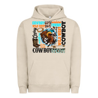 Pigment French Oak western cowboy wild west Urban Hoodie - texasbilliewilder