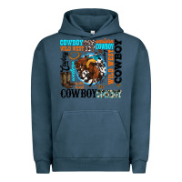 Pigment Midnight Navy western cowboy wild west Urban Hoodie - texasbilliewilder