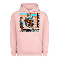 Pigment Salmon western cowboy wild west Urban Hoodie - texasbilliewilder