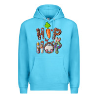 Ocean Blue Hip Hop Bunny Premium Hoodie - RanaPortraitStore