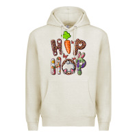 Oatmeal Heather Hip Hop Bunny Premium Hoodie - RanaPortraitStore