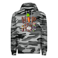 Slate Camo Hip Hop Bunny Premium Hoodie - RanaPortraitStore