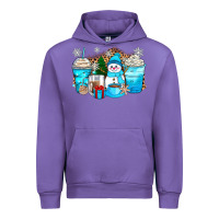 Tulip winter snowman coffee cups Urban Hoodie - Zillion Design Studio