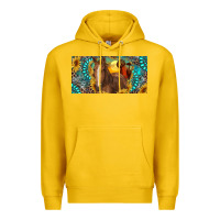 Lemon horse and desert with sunflowers gemstone Premium Hoodie - RanaPortraitStore