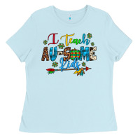 Baby Blue i teach au some kids Ladies Tee - Artiststas