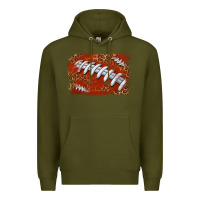 Army Green American football background Premium Hoodie - texasbilliewilder