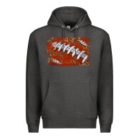 Charcoal Heather American football background Premium Hoodie - texasbilliewilder