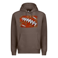 Coffee American football background Premium Hoodie - texasbilliewilder
