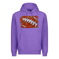 Purple American football background Premium Hoodie - texasbilliewilder