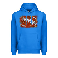 True Royal American football background Premium Hoodie - texasbilliewilder