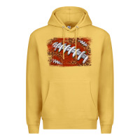 Antique Gold American football background Premium Hoodie - texasbilliewilder