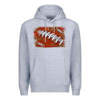 Heather Grey American football background Premium Hoodie - texasbilliewilder