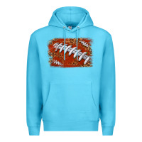 Ocean Blue American football background Premium Hoodie - texasbilliewilder
