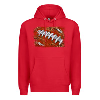 Red American football background Premium Hoodie - texasbilliewilder