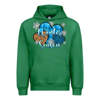 Emerald snow hearts winter season Urban Hoodie - Zillion Design Studio