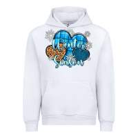White snow hearts winter season Urban Hoodie - Zillion Design Studio