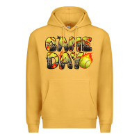 Mustard game day softball leopard Premium Hoodie - Zillion Design Studio
