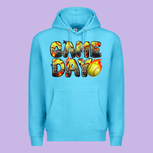 Game Day Softball Leopard Premium Hoodie Designed By Zillion Design Studio