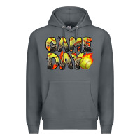 Rock game day softball leopard Premium Hoodie - Zillion Design Studio