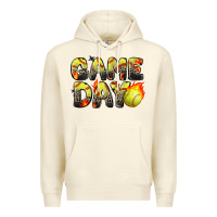 Sandshell game day softball leopard Premium Hoodie - Zillion Design Studio
