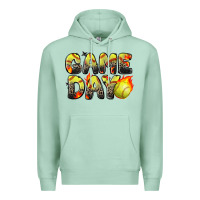 Seafoam game day softball leopard Premium Hoodie - Zillion Design Studio