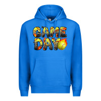True Royal game day softball leopard Premium Hoodie - Zillion Design Studio